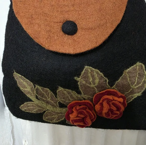 HANDMADE BOILED WOOL PURSE *RISING TIDE* - Picture 8 of 9